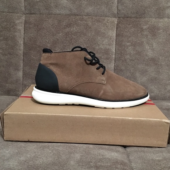 Tan split suede trainers - Picture 5 of 5